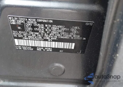 2013 Toyota Rav4 Xle from USA, damaged, VIN JTMRFREV2D5002727